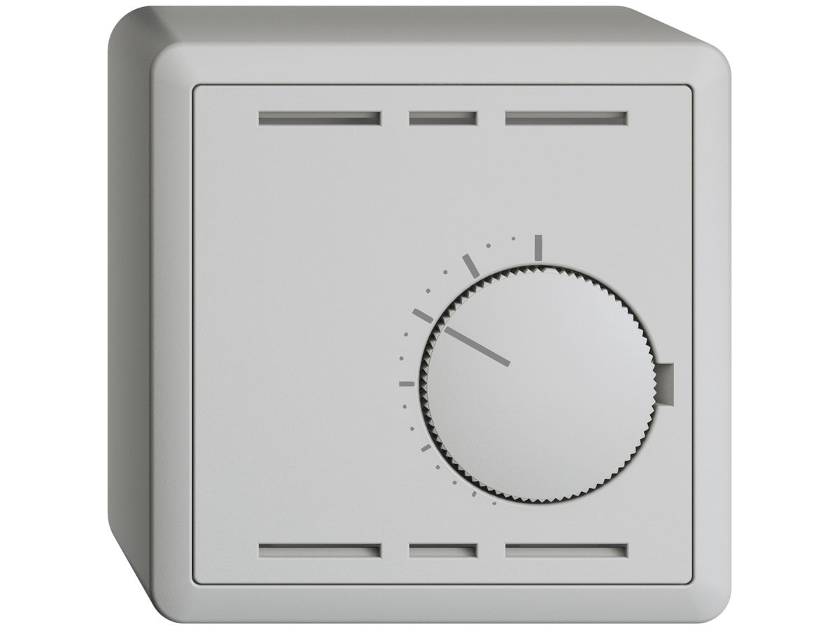 AP-Raumthermostat EDIZIOdue hellgrau ohne Schalter