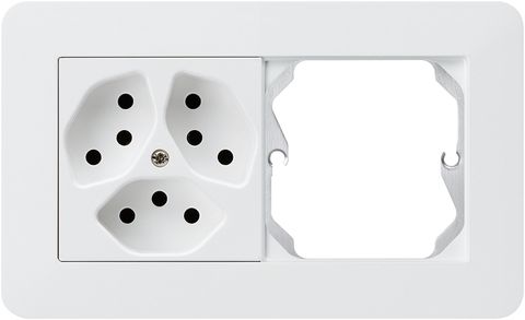 UP-Kombination kallysto.trend Gr.I-I horizontal 3×Typ 13+leer weiss