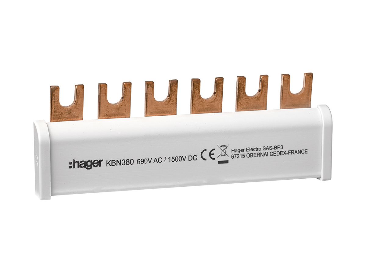 Erdungsbügel Hager 3P 35mm² für SPA180