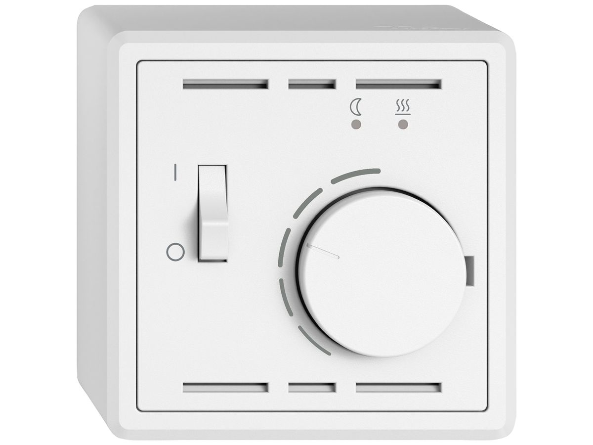 AP-Raumthermostat EDIZIO.liv SNAPFIX® f.elektrische Bodenheizungen ws