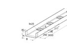 Kabelkanal Niedax KKL 80500 gelocht L=3m