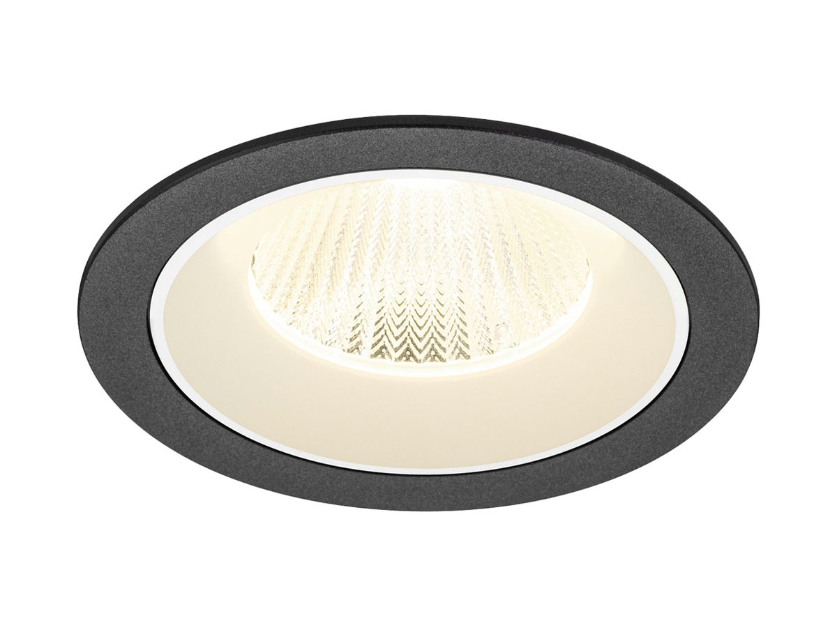 EB-LED-Deckenleuchte SLV NUMINOS L 17W 2700lm 4000K MB DALI DIM Ø130×85mm sz/ws