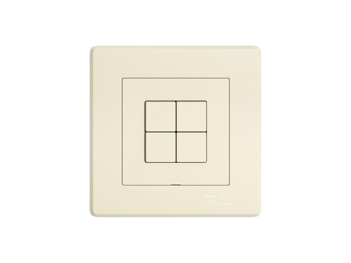 UP-Bedienaufsatz zu Druckschalter EDIZIO.liv Wiser SNAPFIX® 96×96×35mm crema