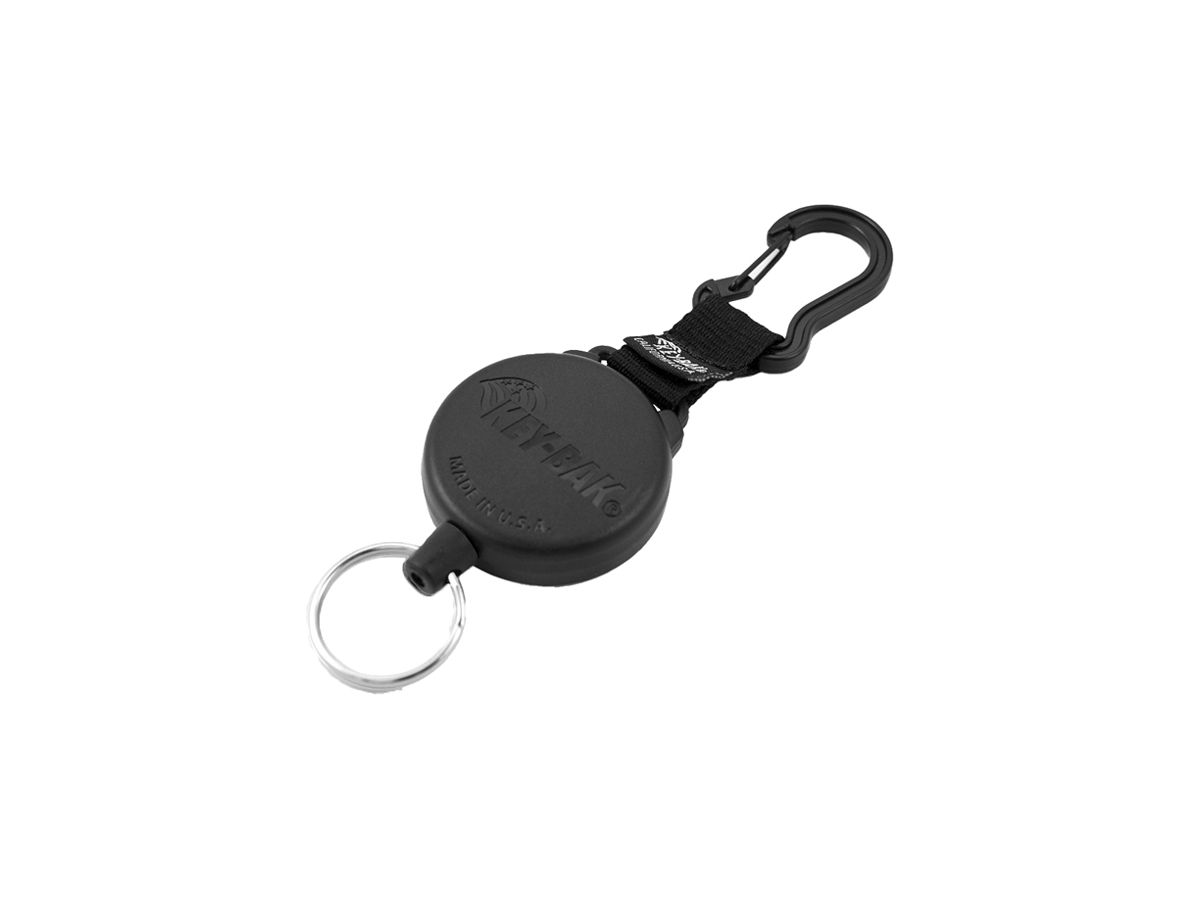 Roll-Schlüsselanhänger Key-Bak KB 488 SECURIT 120cm Unisex Kunststoff schwarz