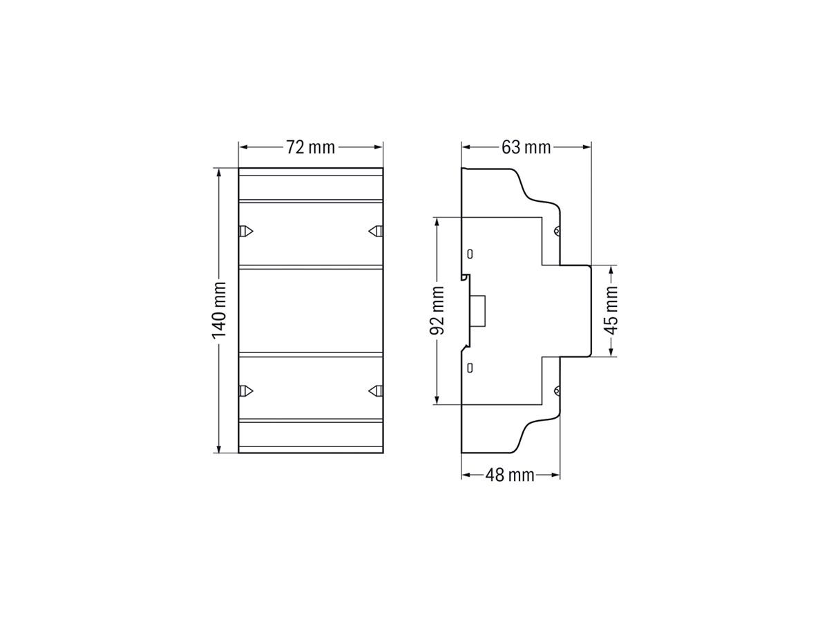 Energieverbrauchszähler WAGO 3×230/400V MID METAS Modbus M-Bus 4PU