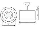 LED-Pendelleuchte Philips DRUM 16.5W 2181lm 830 90° Ø218mm weiss