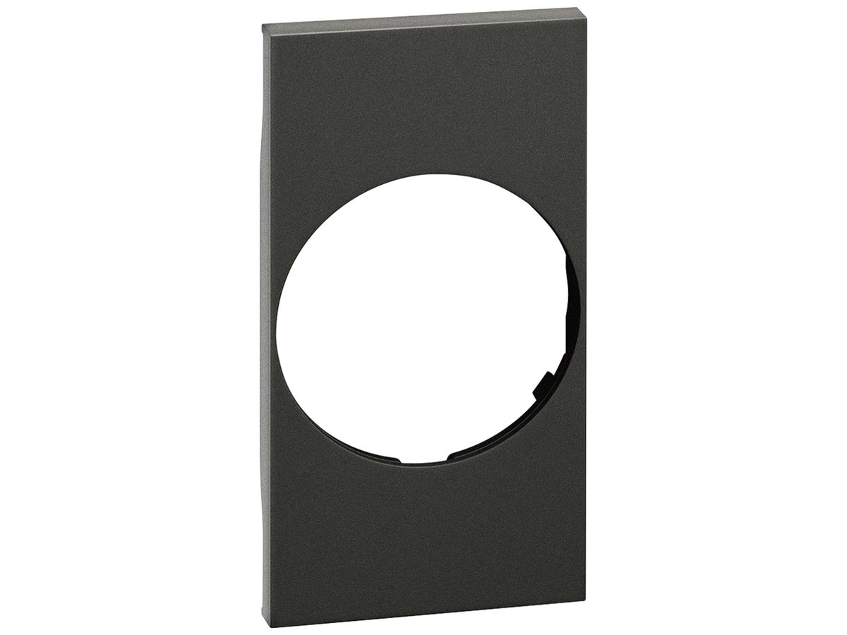 Abdeckung Living Now 2 Module für Schuko-Steckdose schwarz