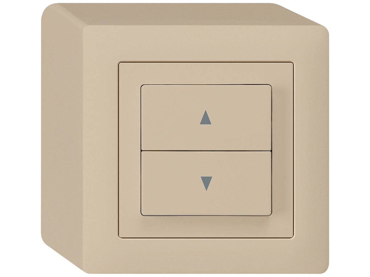 AP-Storentaster kallysto beige mit 2 Funktionstasten Steckklemmen