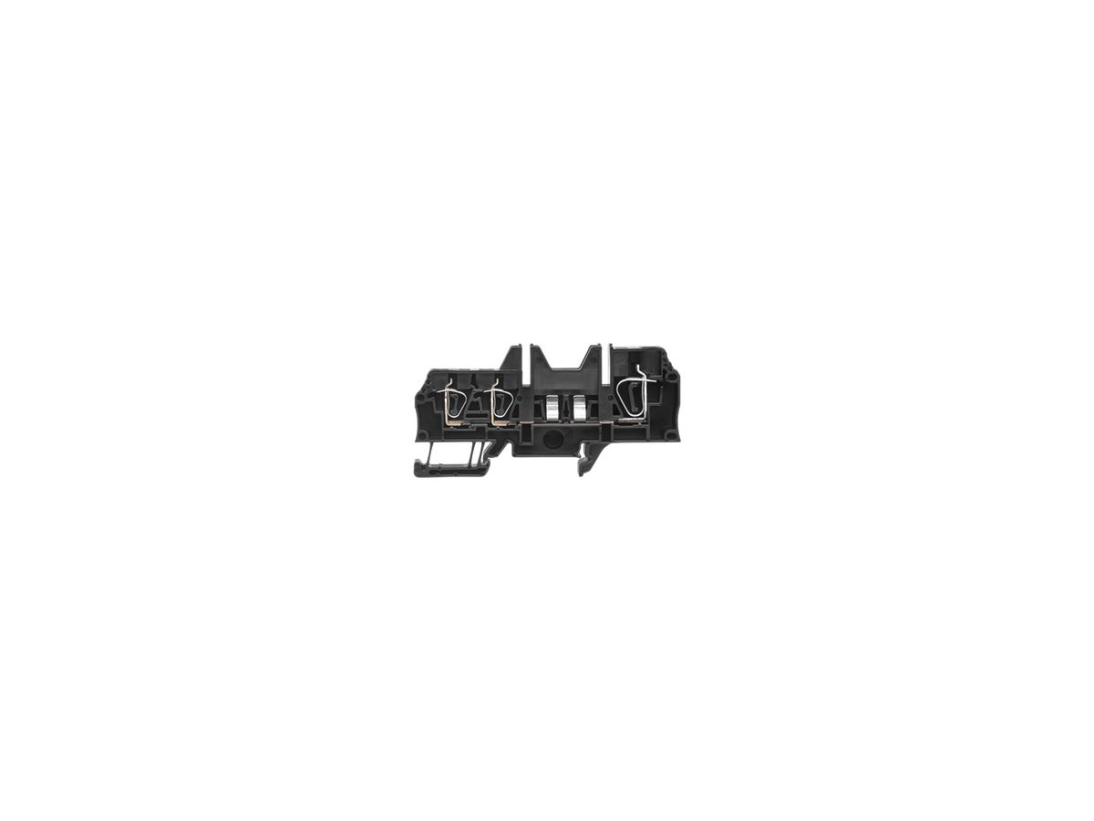 Sicherungs-Reihenklemme Weidmüller ZSI 2X6/4X2.5 Zugfeder 6mm² TS35 schwarz