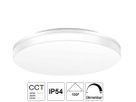 LED Decken/Wandleuchte ELGH IP54 dimmbar - 12W/3000-4000-6000K/D:220mm H:48mm