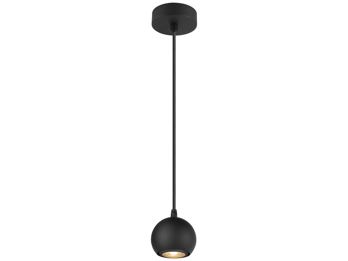 Pendelleuchte SLV LIGHT EYE 90 GU10 1×6W DIM Ø89mm schwarz