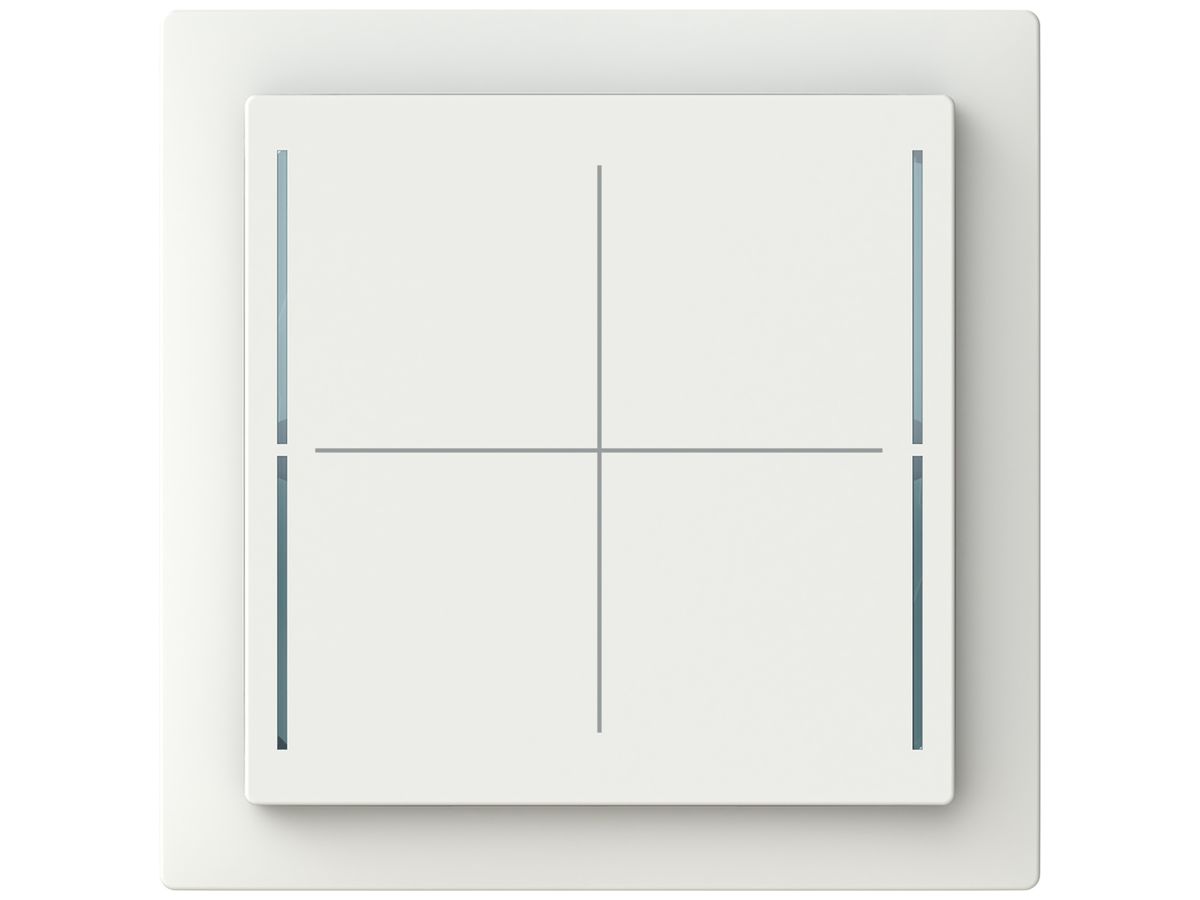 AP-Bedienelement ABB SIDUS touch free@home mit BCU 1…4-fach weiss