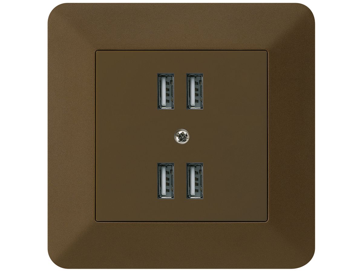 UP-Steckdose 4×USB kallysto.trend 2400mA braun