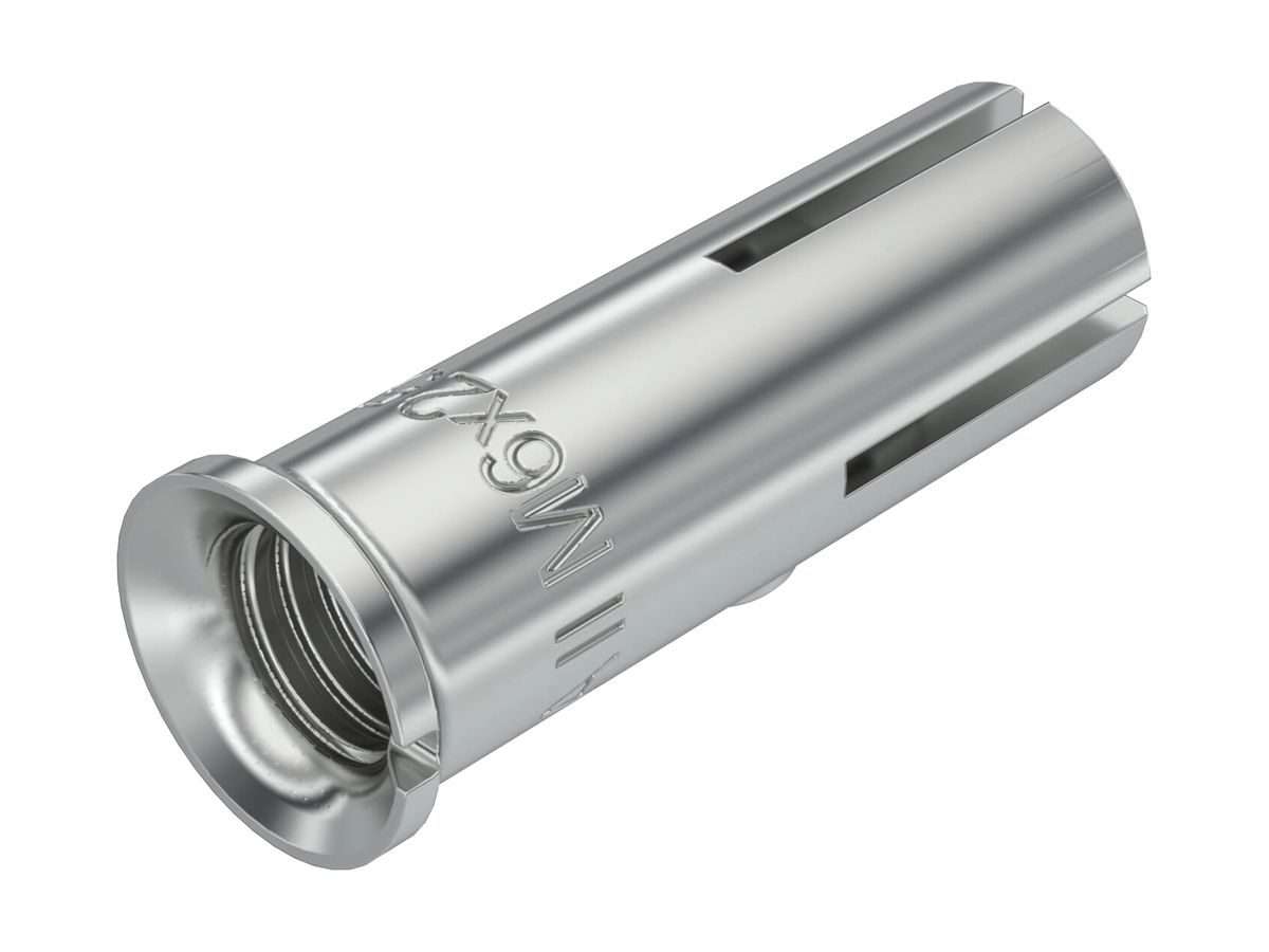 Einschlagdübel BET EA II M6 Ø8×25mm St galvanisch/ elektrolytisch verz.