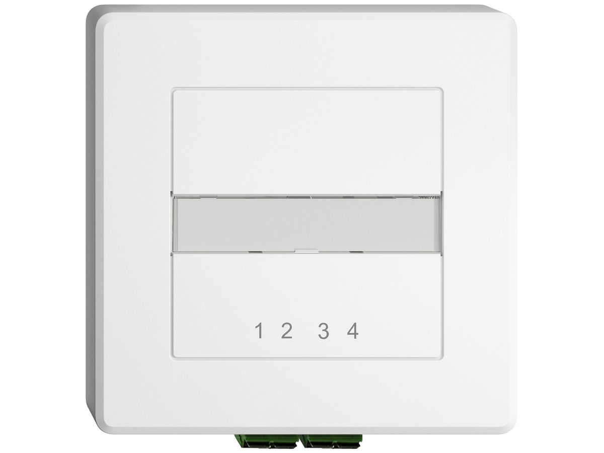 FTTH-Dose FH OSD 4, 2 Mittelstücke LC APC, weiss