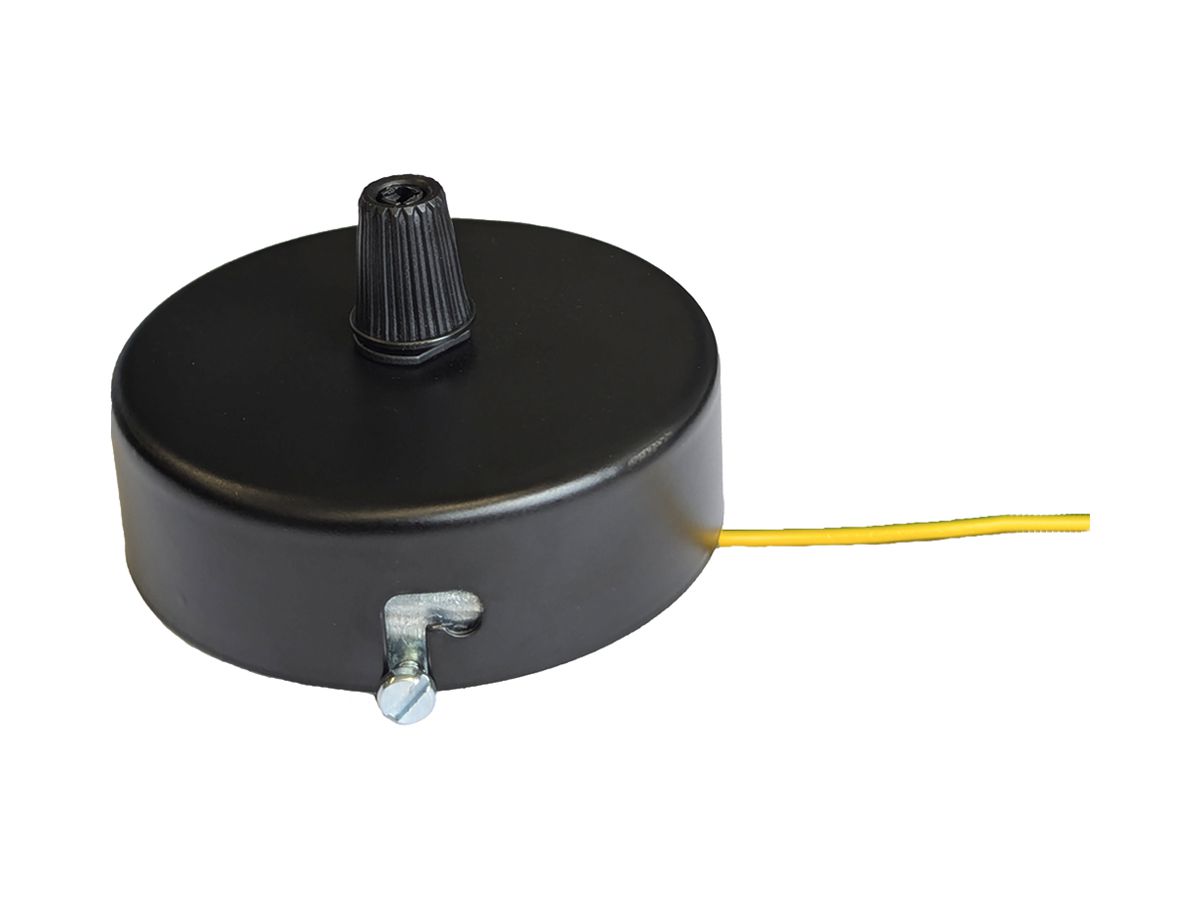 Baldachin Elektrogros Stahl Ø100×24mm schwarz