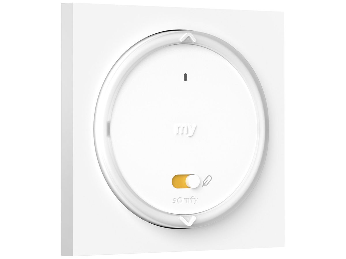 Wandsender Somfy Amy 1RS100 io 1-Kanal mit Rahmen weiss