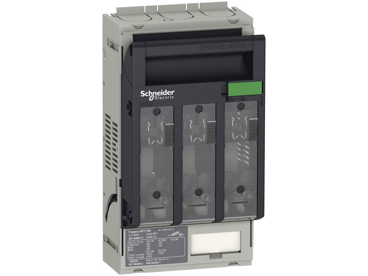 Lasttrennschalter Schneider Electric ISFT160 3P Anschluss M8