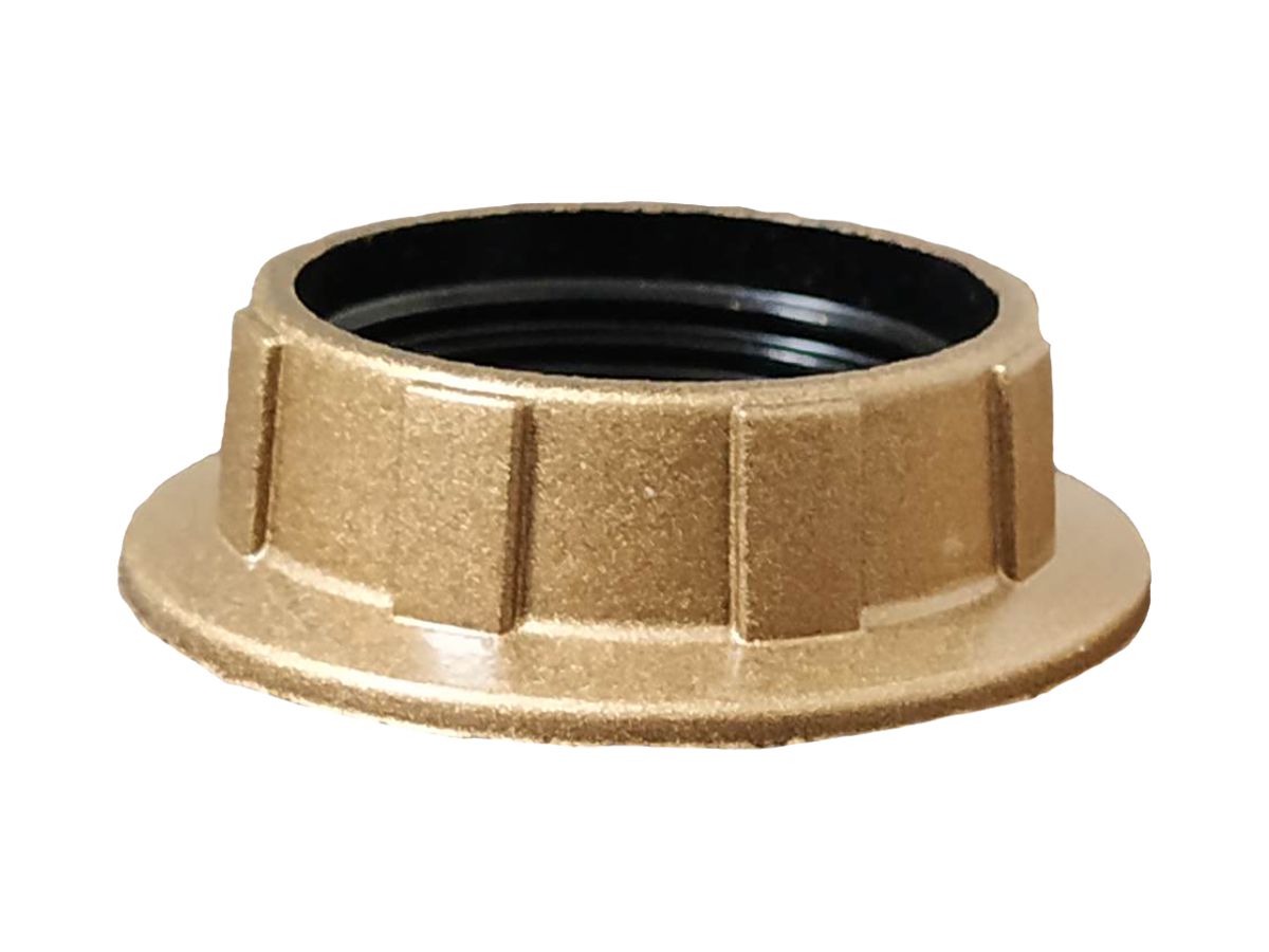 Schraubring Elektrogros E14 Bakelit 42×12mm Gold