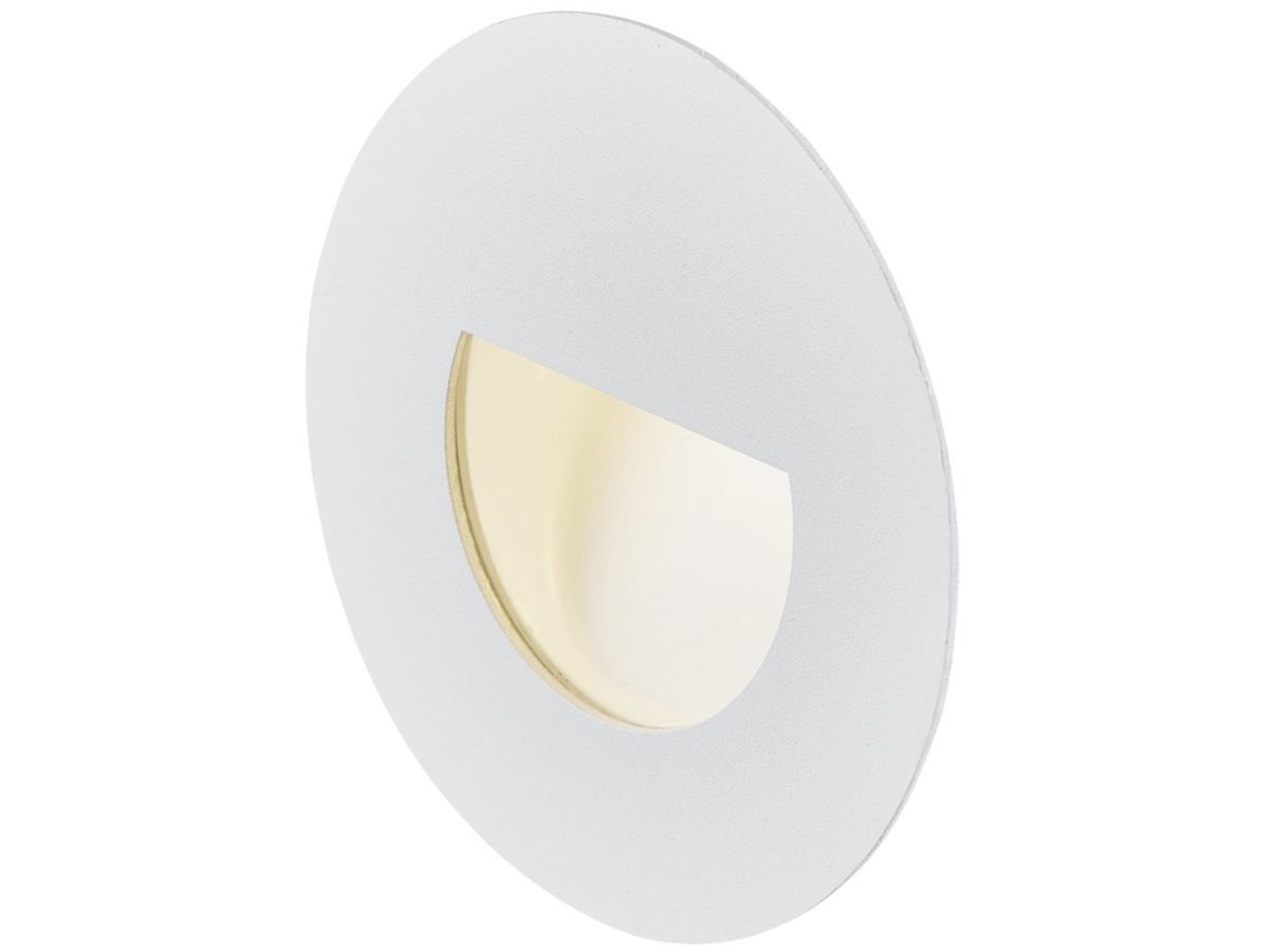 EB-LED-Wandleuchte SLV WORO 350mA 1.2W 50lm 3000K EB-Ø60mm weiss