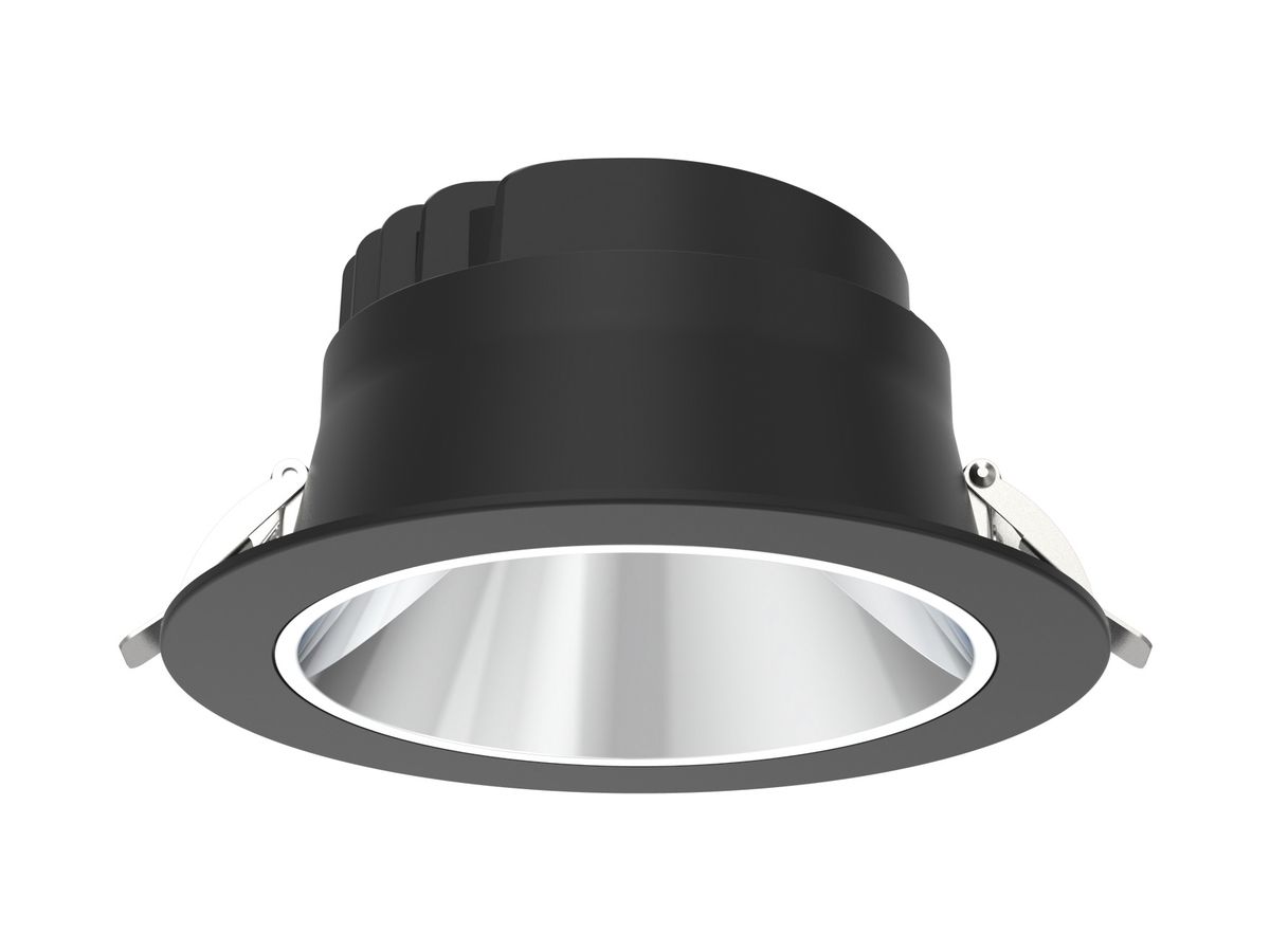 LED-Downlight DOTLUX CIRCLEvario 20W 3000…5700K 0-10V DALI DIM Ø175×80mm schwarz