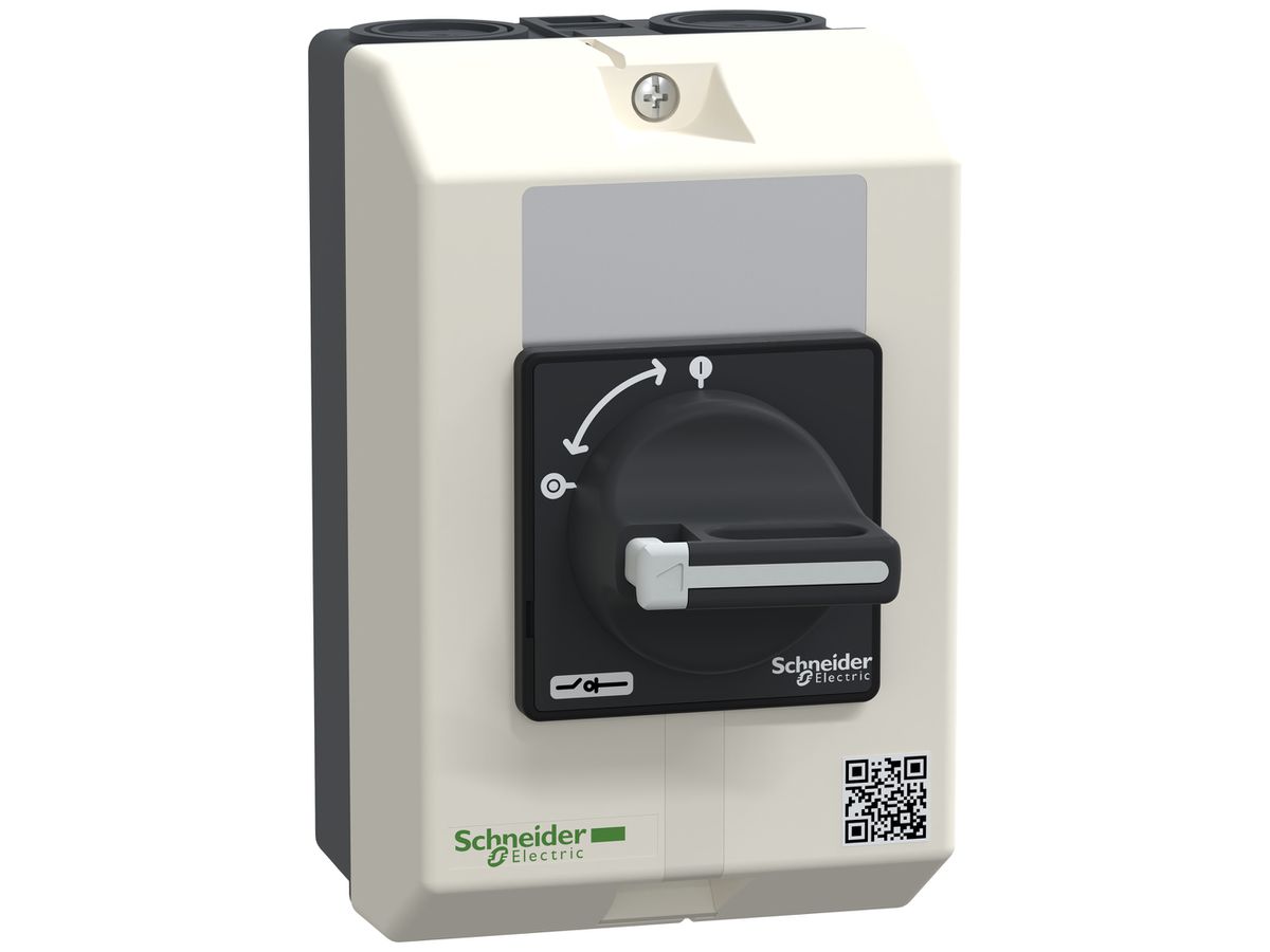 AP-Anlageschalter Schneider Electric Vario 20A 4P schwarz N-vorauseilend IP65