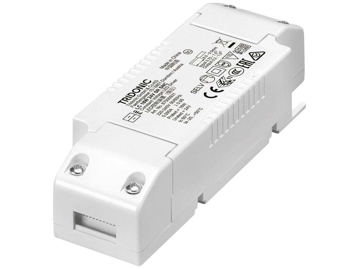 LED-Konverter Tridonic LC SR SNC 18W 24V 127×43×30mm