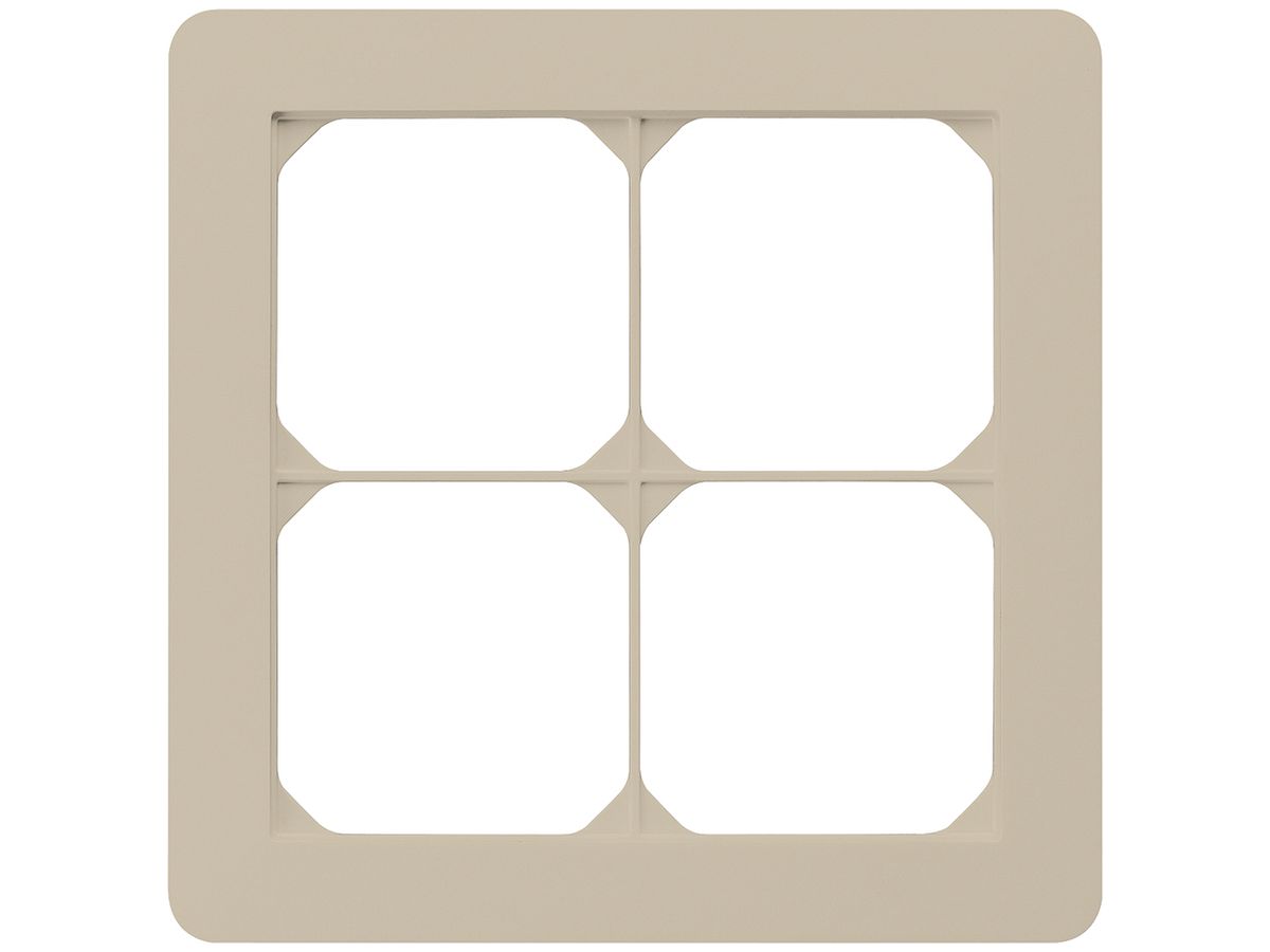 UP-Abdeckrahmen kallysto.trend 2×2 beige 154×154mm