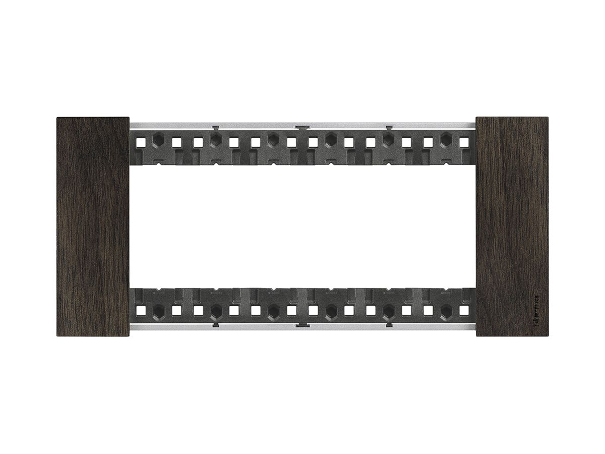 Abdeckrahmen Living Now 6 Module 192.5×86mm walnut