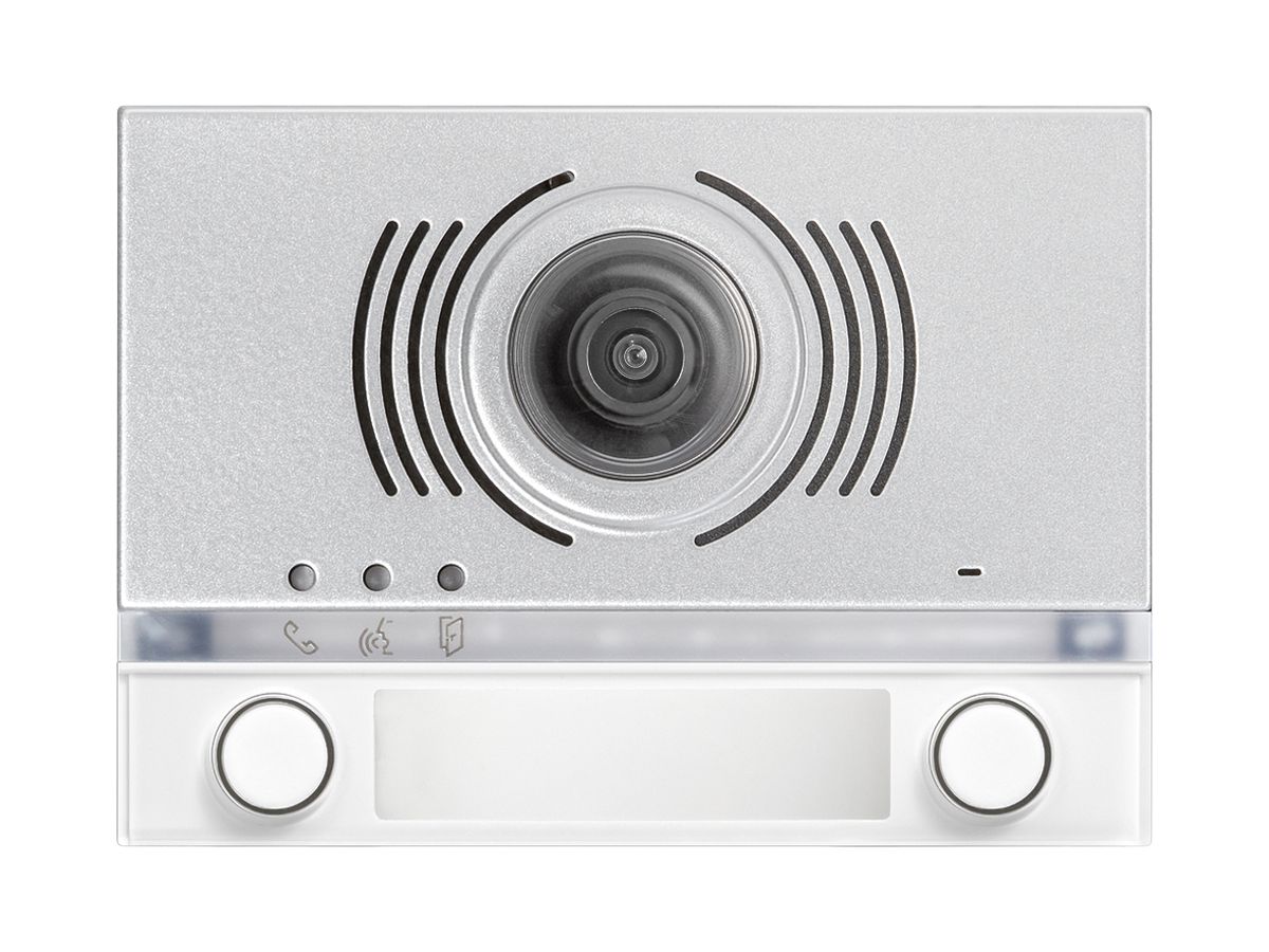 Frontplatte für Kamera- und Türlautsprechermodul Urmet Alpha, 2×Taste, IP55, ws