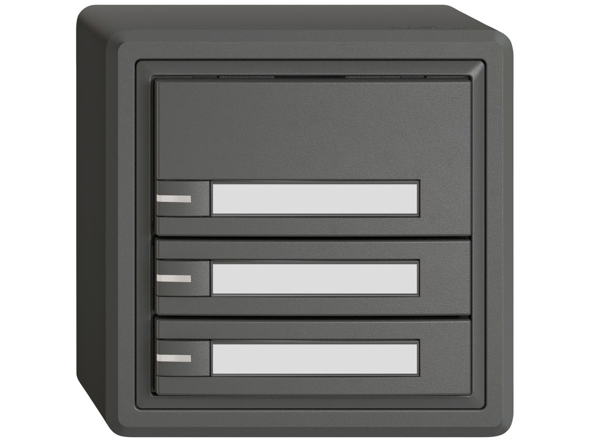 AP-KNX-Taster RGB EDIZIO.liv SNAPFIX® Temperaturfüh.RGB-LED Pap.3×T 1-Tbed.dgu