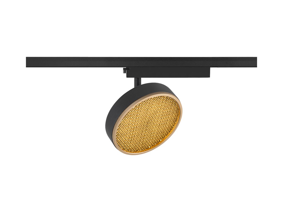 LED-Spot SLV GRIP FLAT 16W 400lm 2700…3000K DIM AD1PH Ø140×200×123mm schwarz