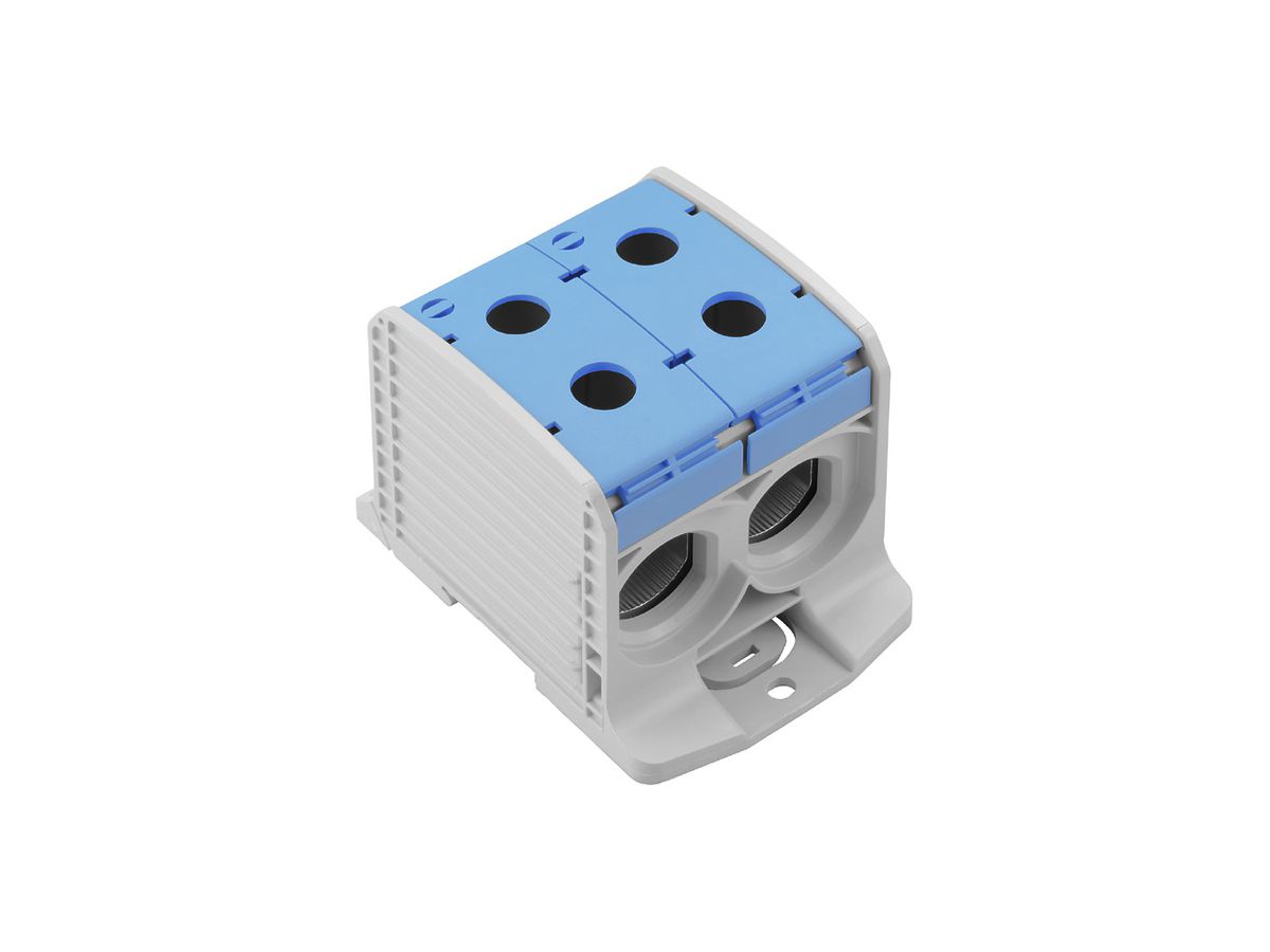 Verteilerblock WM WPD 233 2×300/2×300mm² 520A 1000V TS35 blau