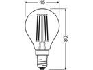 LED-Lampe LEDVANCE CLASSIC P E14 3.4W 470lm 827 DIM klar Ø45×80mm