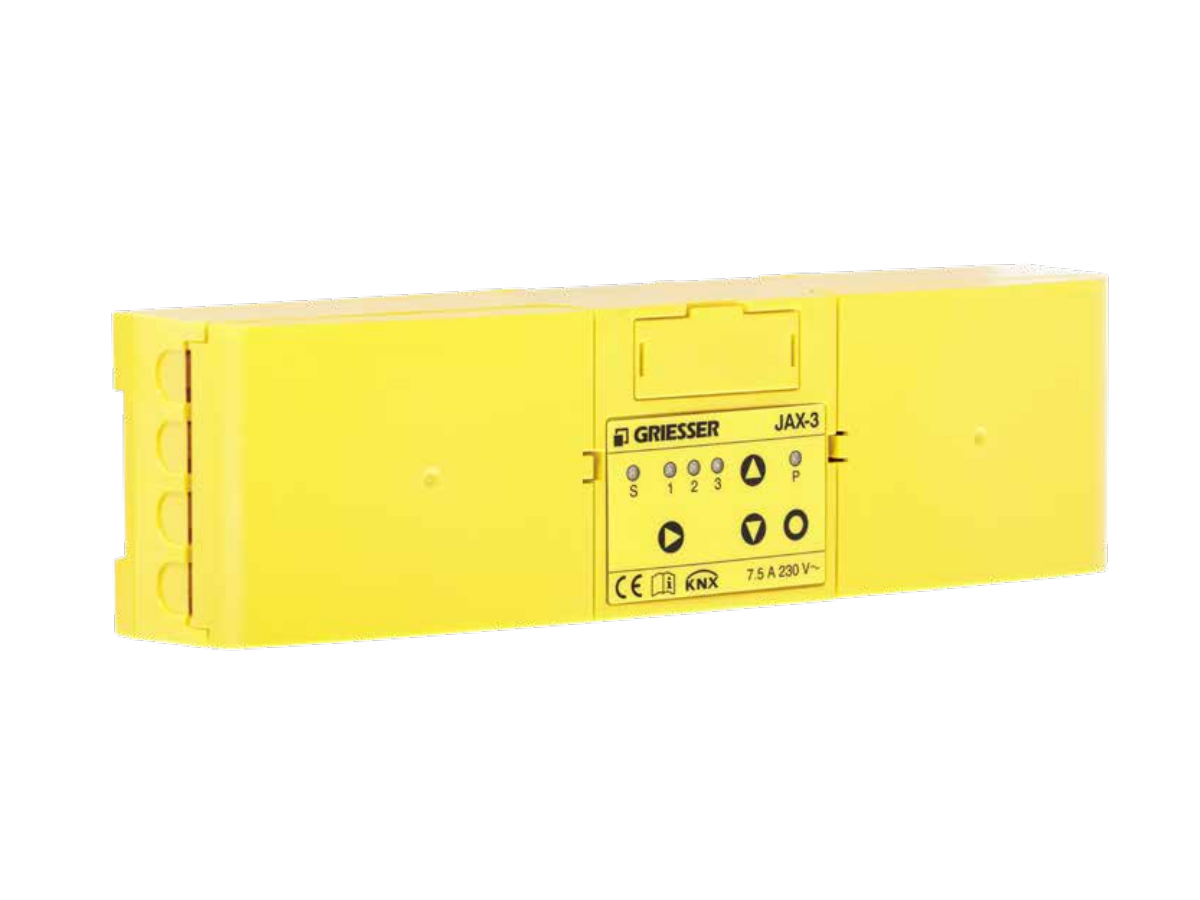 KNX Jalousieaktor 3-Fach GriesserJAX-3 - für 3 Motoren, 230VAC, IP20