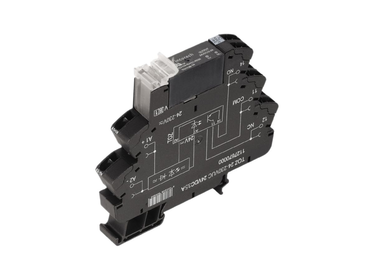 Halbleiterrelais TERMSERIES TOZ 24…230VUC 1S MOS-FET 3…33VDC 3.5A Zugfeder