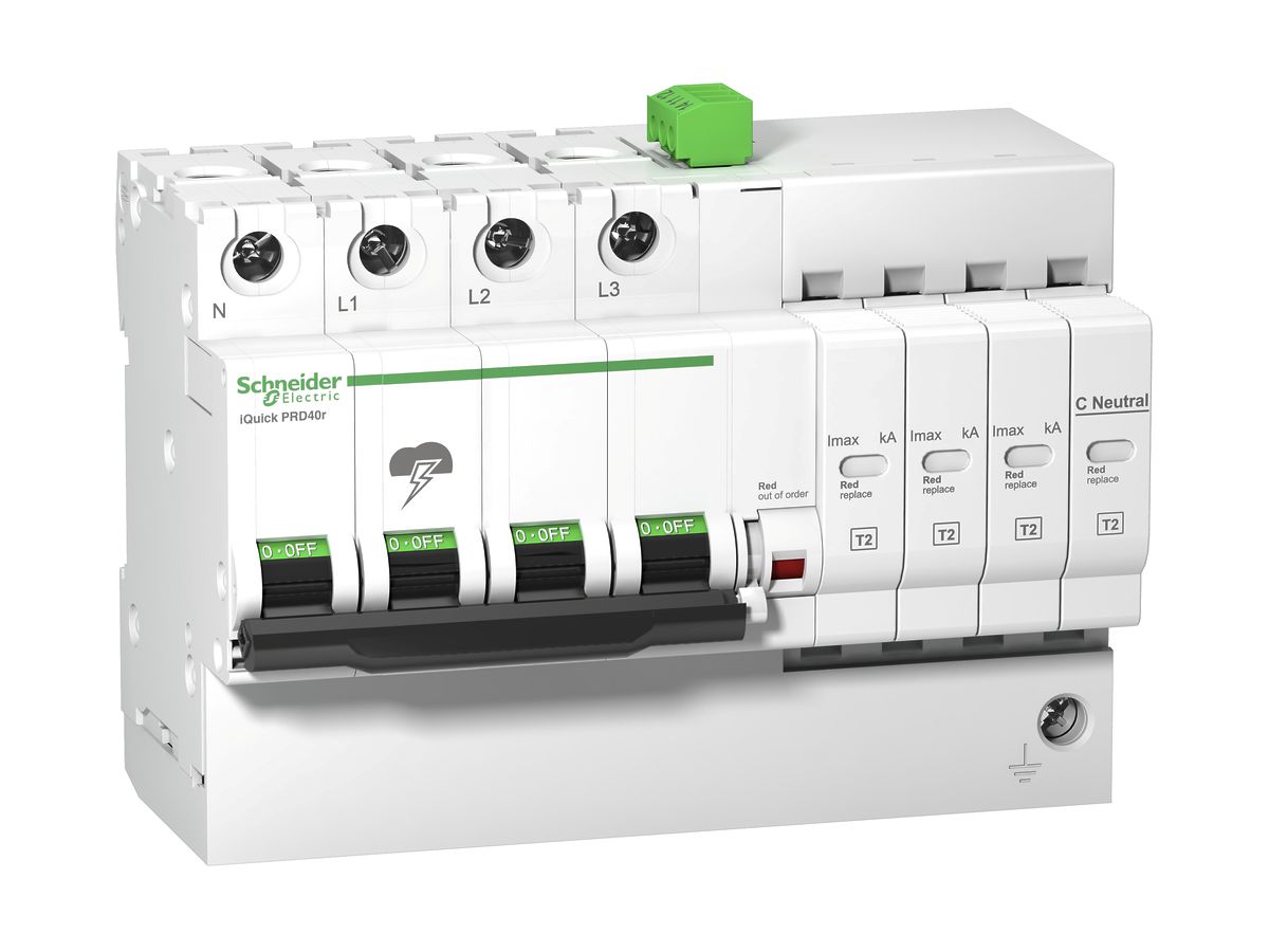 Überspannungsableiter Schneider Electric Quick iPRD40R Typ2 3LN mit Meldek.