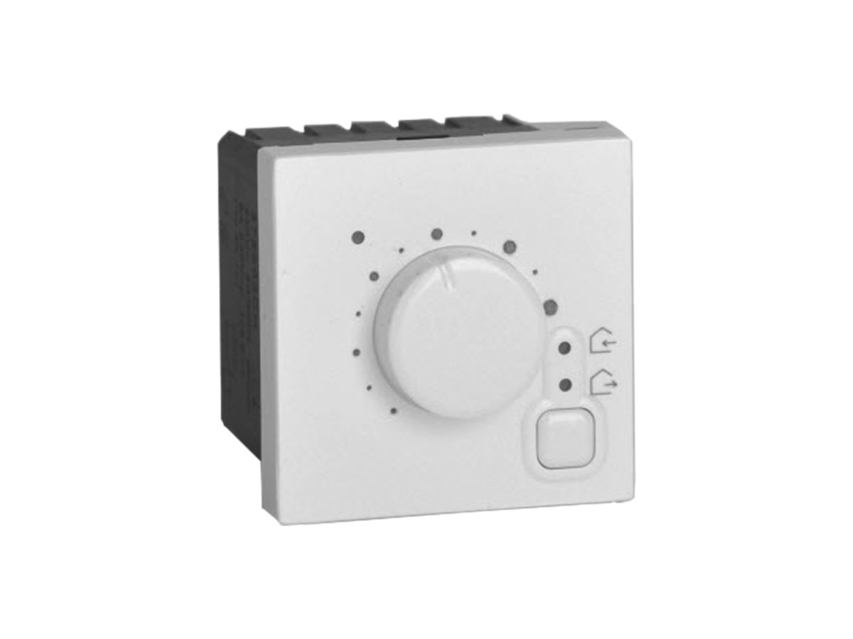 EB-Raumthermostat Legrand Mosaic 230V, mit Bedientaste, weiss