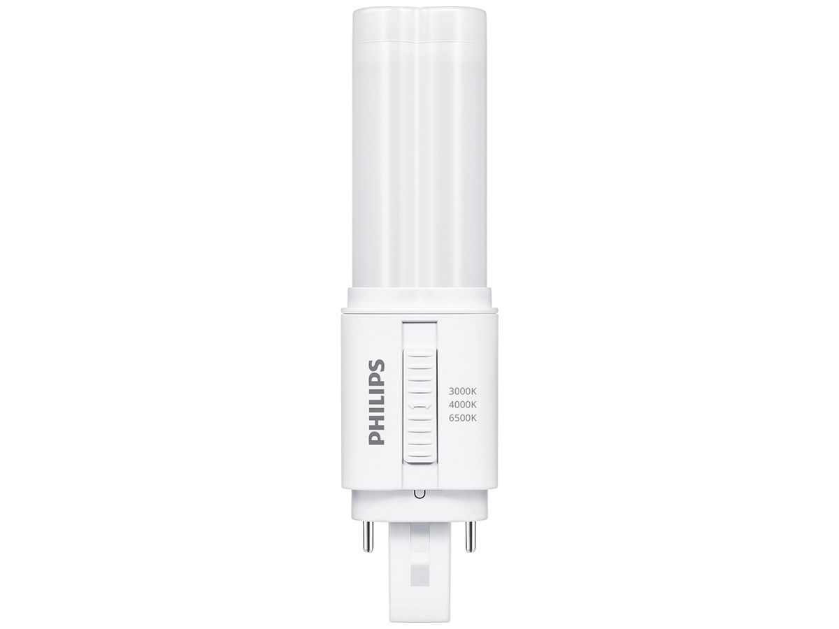 LED-Lampe Philips CorePro G24d 6.9W 980lm 830/840/865 opal Ø35×142mm