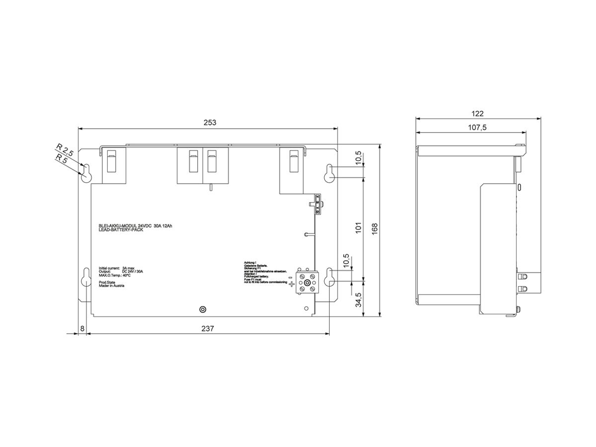 Batteriemodul 12Ah 15…40A