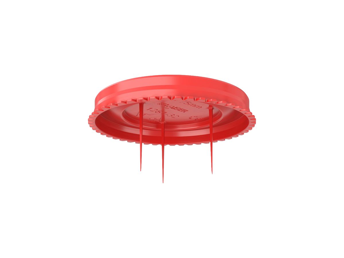 Schutzdeckel AGRO HaloX Signaldeckel Ø75mm Kunststoff rot 10 Stk