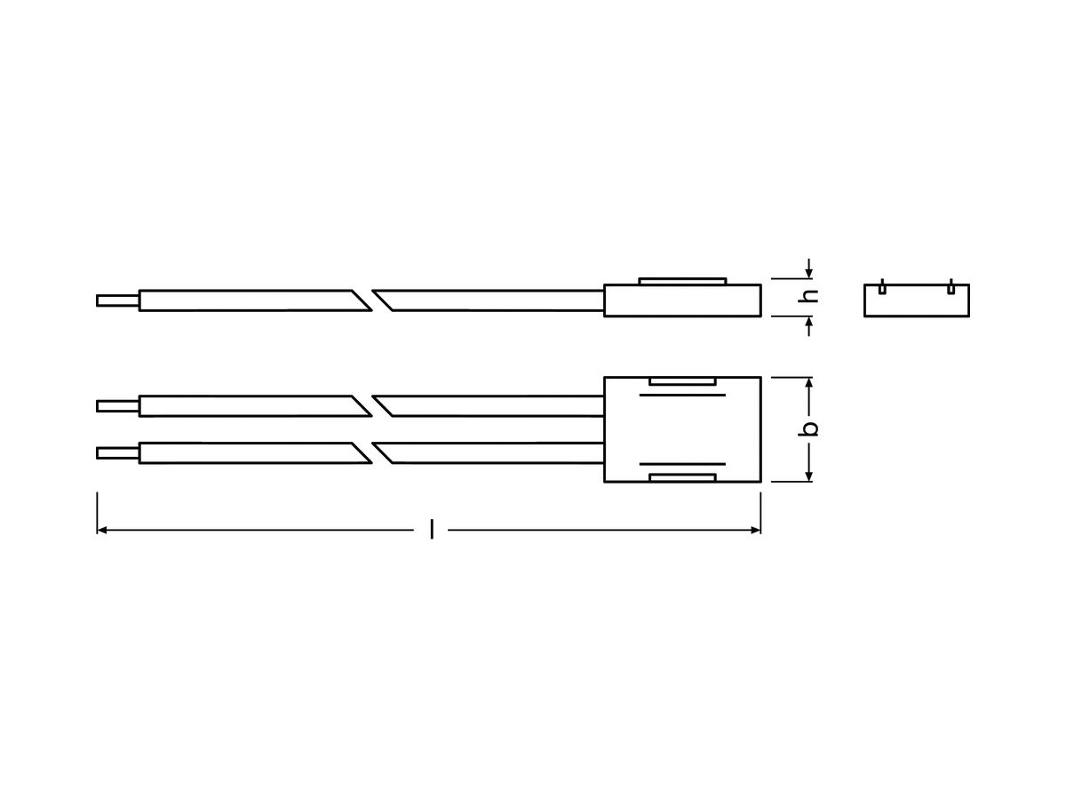 Verbinder LS AY PFM-CP/P2/500/COB für LED STRIP PERFORMANCE COB, 50cm