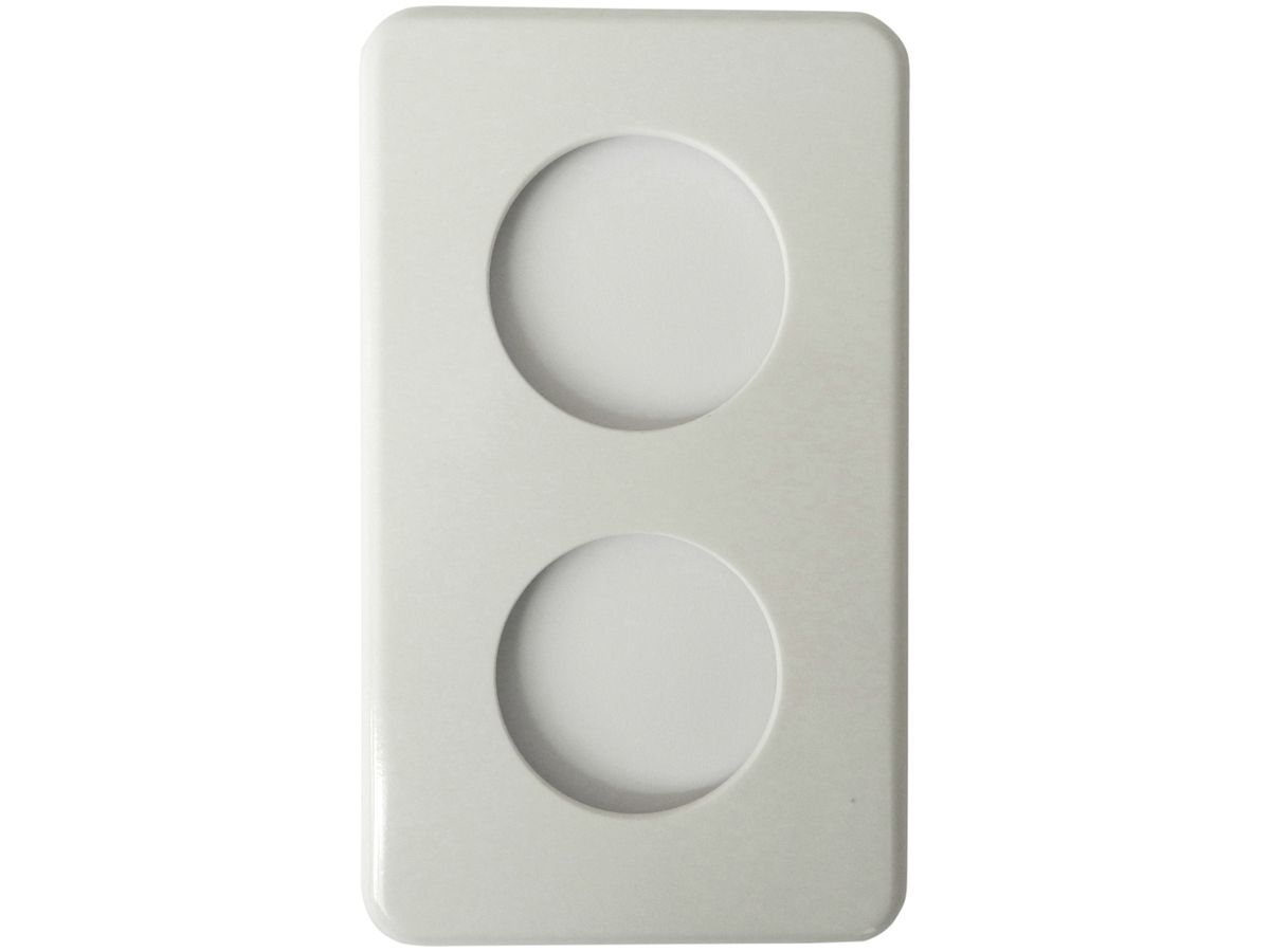 Abdeckplatte I-I 2×45mm weiss