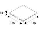 Stabilisator Eckverbinder SLV für 1-Phasen Stromschiene, Nickel matt