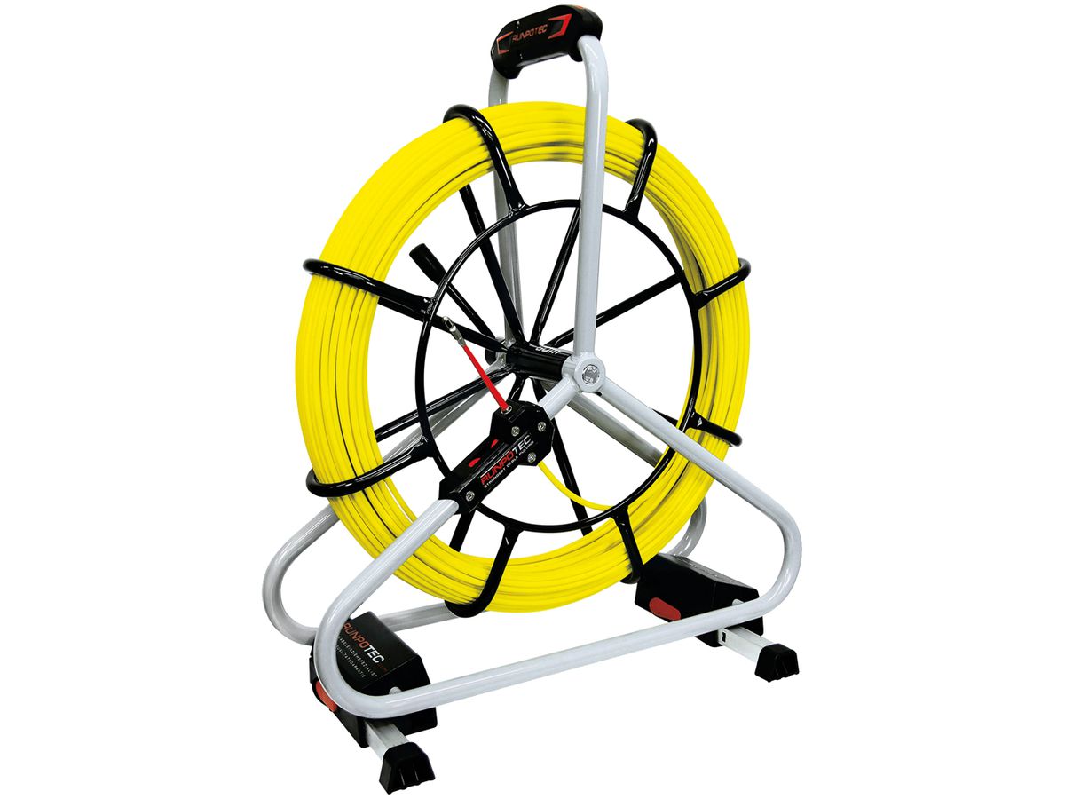 Kabeleinziehgerät Ø6mm, 80m Profi, Haspel, Gewinde RTG6mm