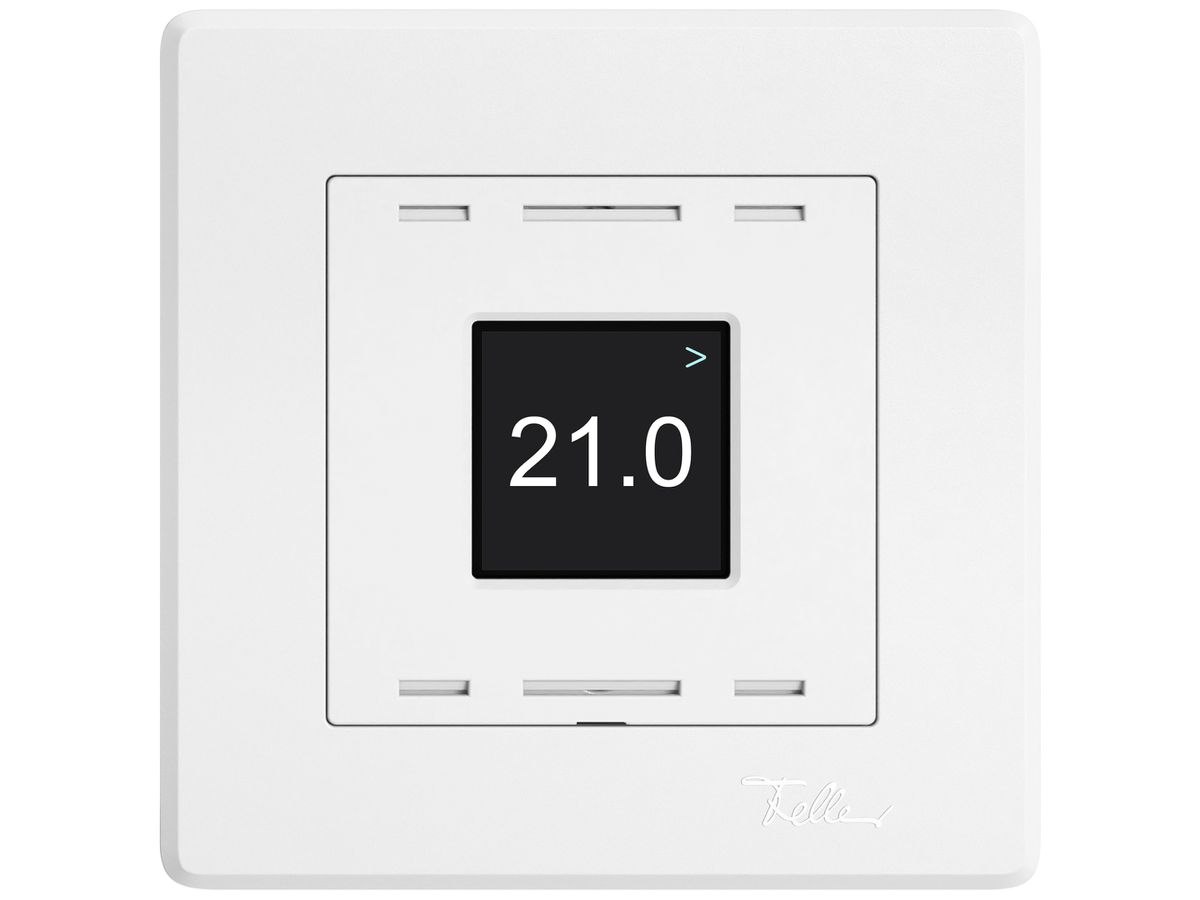 UP-Raumtemperatursensor EDIZIO.liv Wiser SNAPFIX® CO2 230V 5…30°C weiss