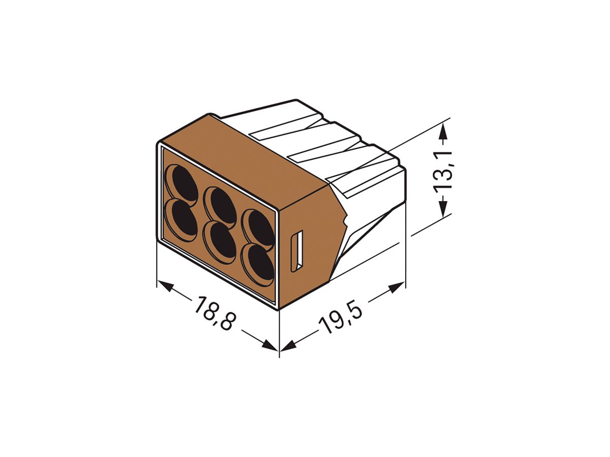 Klemme WAGO 6L 1.5…4mm²
