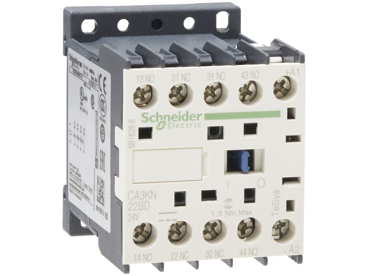 Hilfsschütz Schneider Electric CA3-KN22BD 24VDC 2S/2Ö