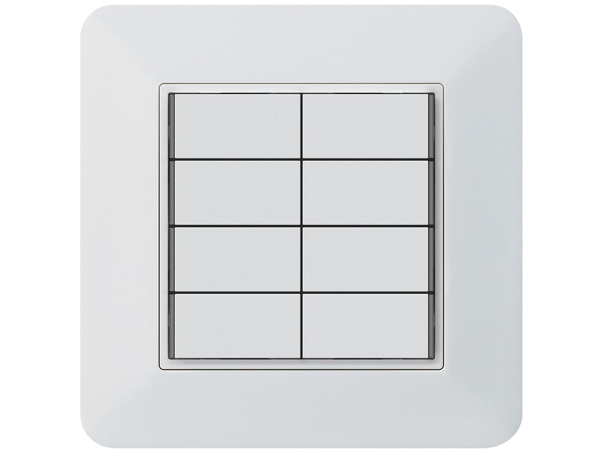 UP-Taster KNX KTR 8×Tasten 8×Betätigungspunkte LED weiss