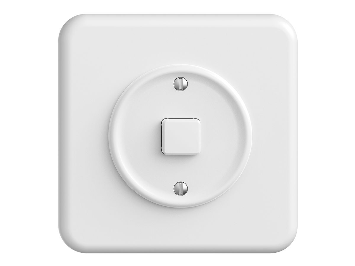 UP-Taster KNX STANDARDdue 1×mit LED RGB, mit Temperaturfühler, weiss